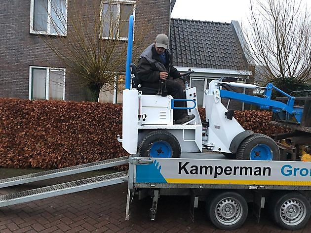 Nieuwe shovel - Kamperman Grondwerk B.V. Groningen Scheemda