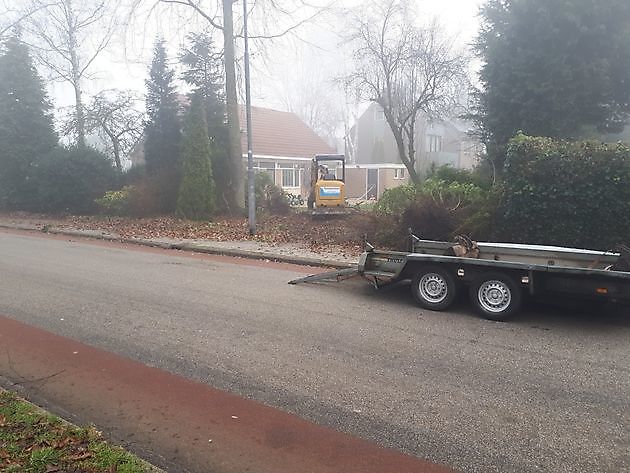 tuin leeg halen - Kamperman Grondwerk B.V. Groningen Scheemda