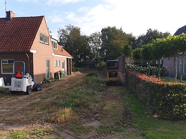 fase 1 tuin Blijham - Kamperman Grondwerk B.V. Groningen Scheemda