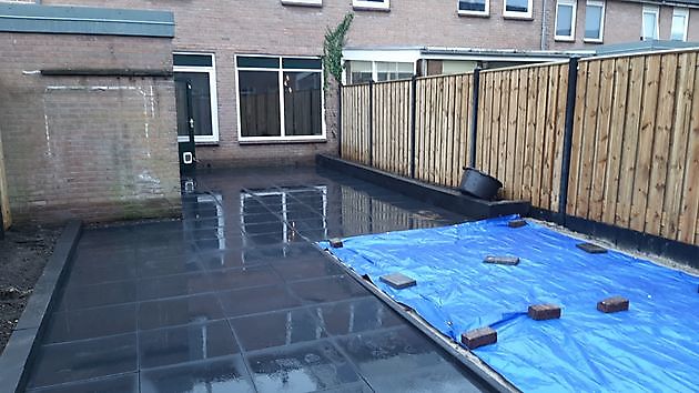 tuin renovatie Hoogezand Kamperman Grondwerk B.V. Groningen Scheemda