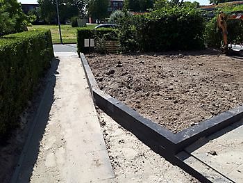 tuin Barklaan Delfzijl Kamperman Grondwerk B.V. Groningen Scheemda