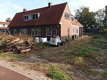 fase 1 tuin Blijham Kamperman Grondwerk B.V. Groningen Scheemda