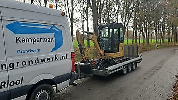 nieuwe machine Kamperman Grondwerk B.V. Groningen Scheemda